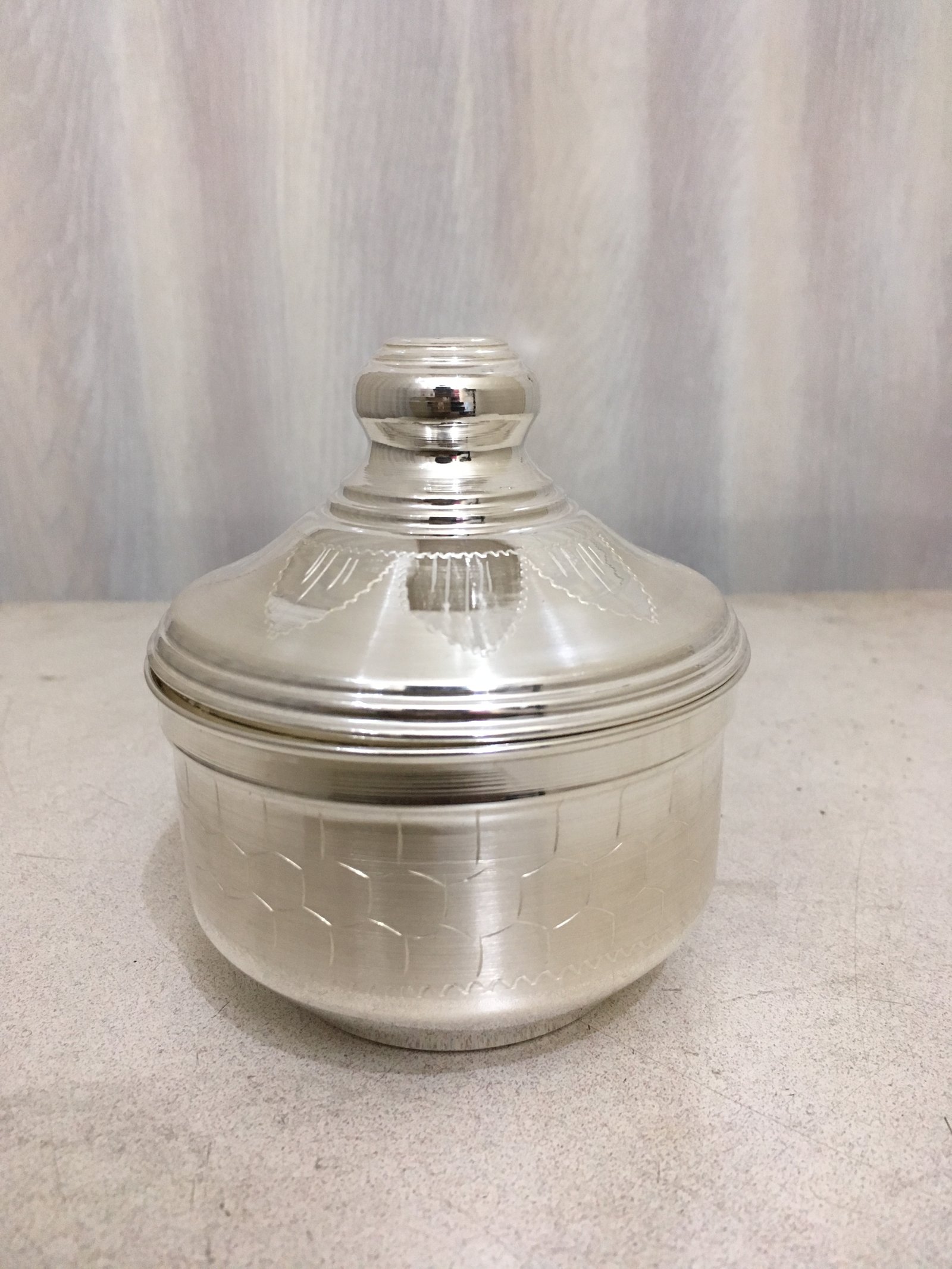 Silver Powder Box
